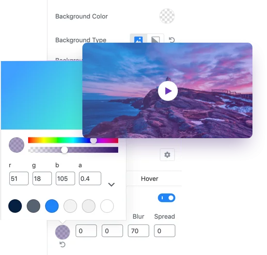 Màu nền cổ điển & Gradient