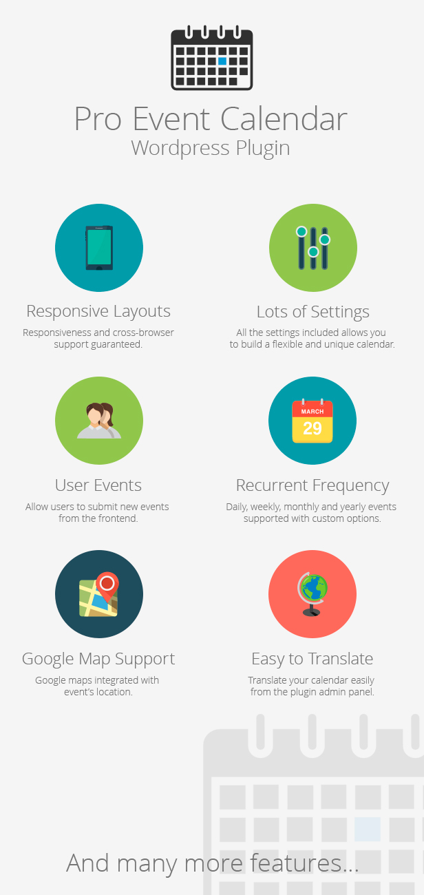 Lịch sự kiện WordPress Pro - 1