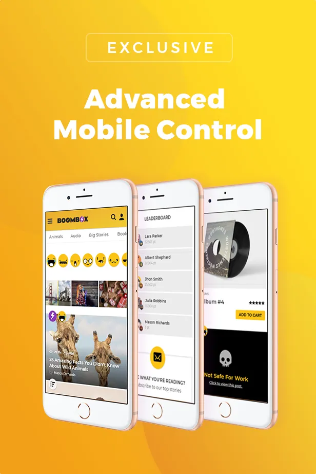 Điều khiển di động nâng cao Điều khiển di động nâng cao