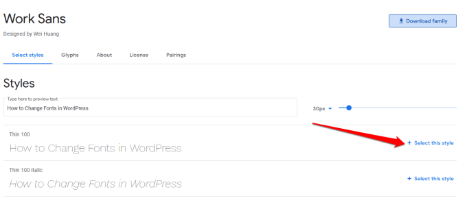 Cách thay đổi phông chữ trong WordPress 23 Cách thay đổi phông chữ trong WordPress