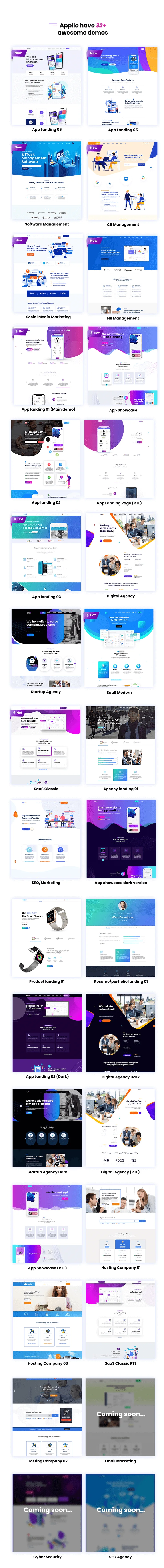 Appilo v7.0.0 NULLED - App Landing Page WordPress Theme 7 xem trước