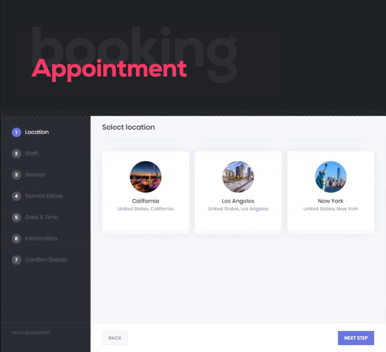 Booknetic - Các bước đặt chỗ