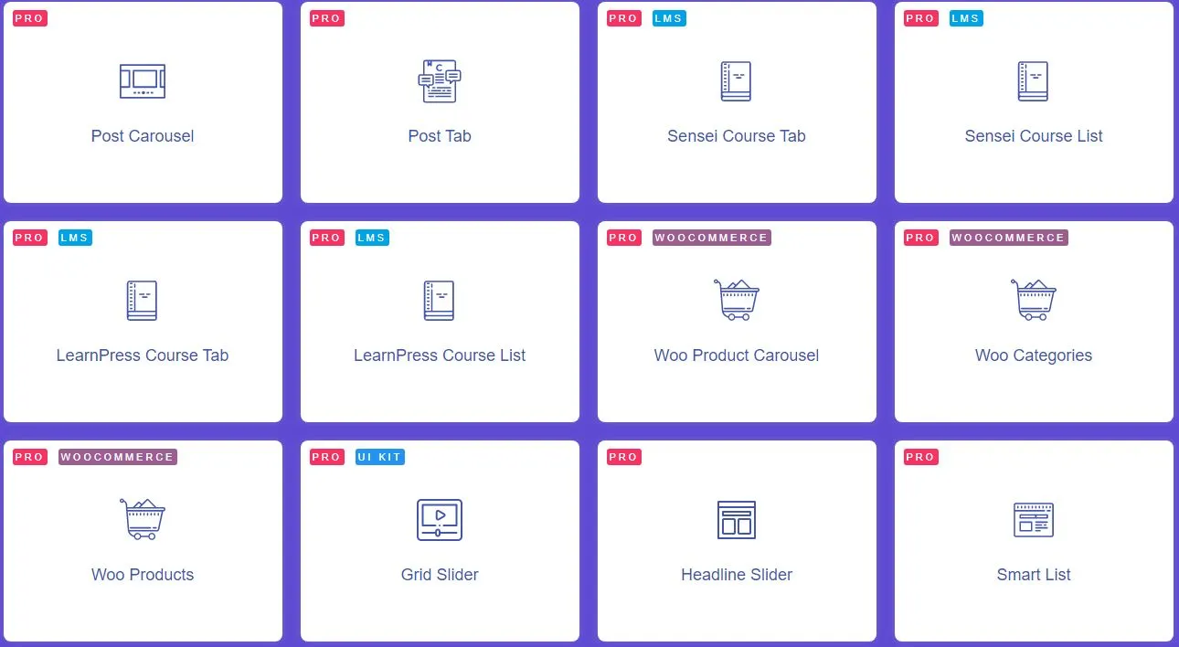 Pro Widget Collection