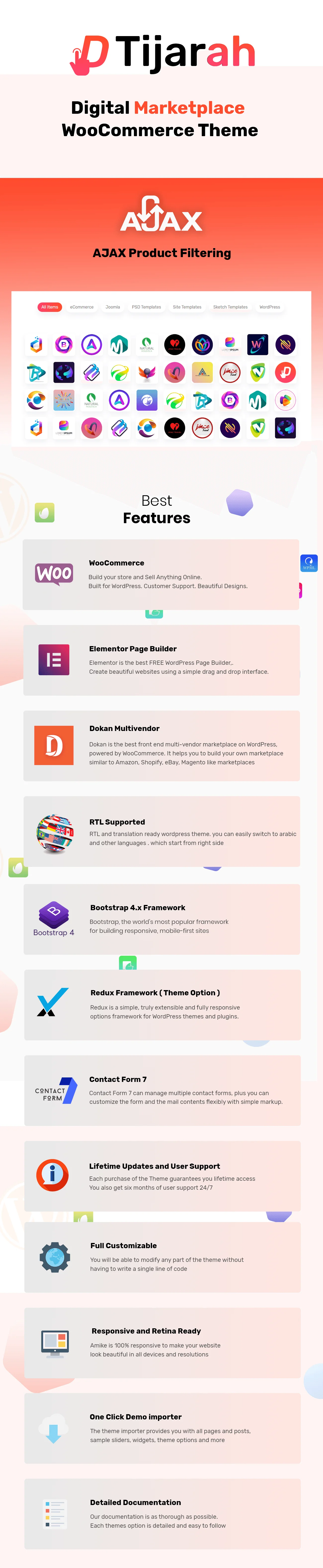 Tijarah - Digital Marketplace WooCommerce Theme
