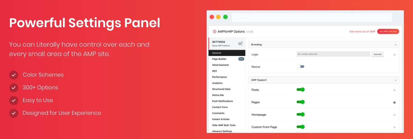 AMP for WP v1.0.77.35 (+Extension Bundle) - Best AMP Plugin 4 AMP for WP – Setting panel