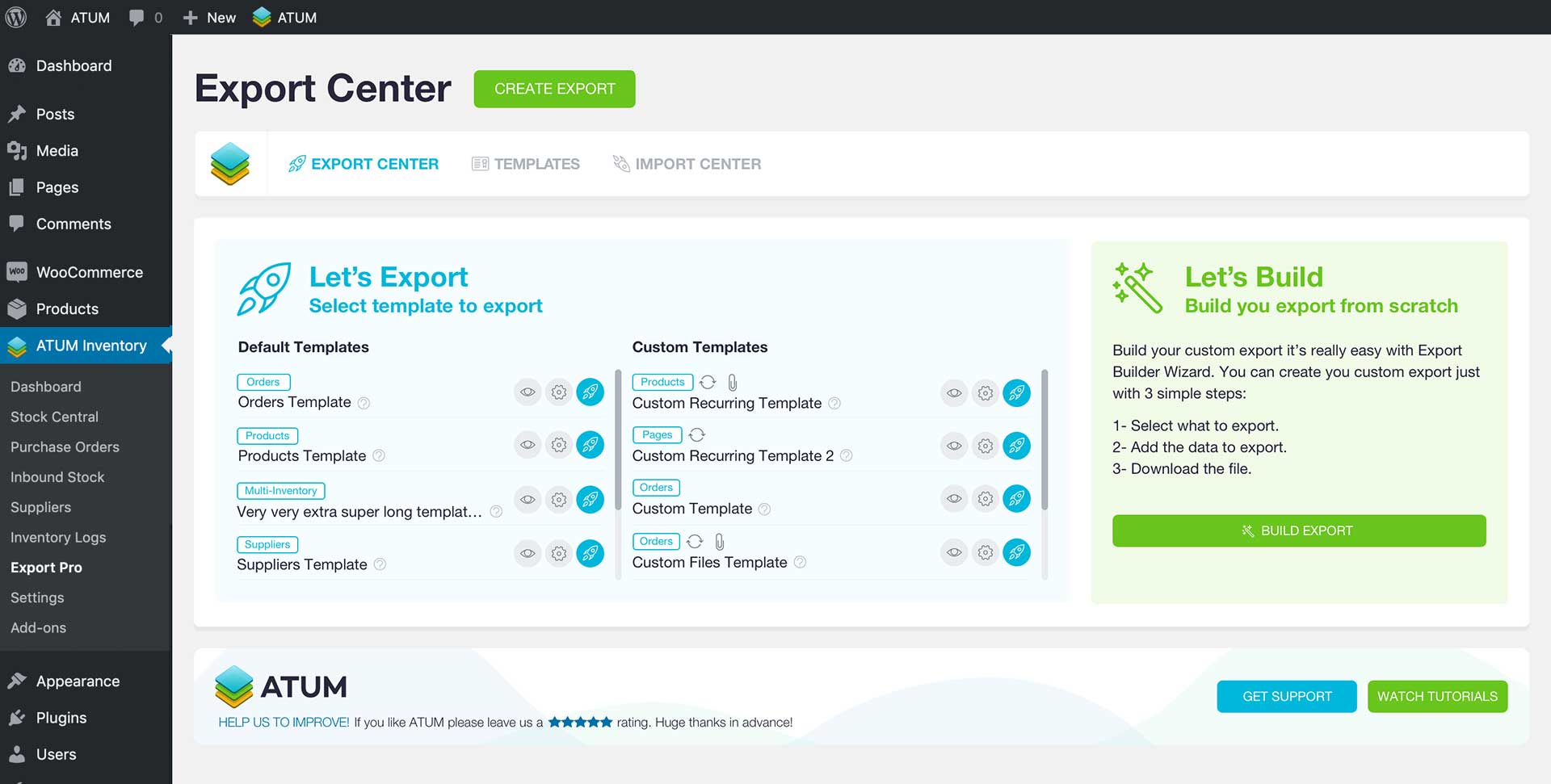 ATUM Export PRO 1