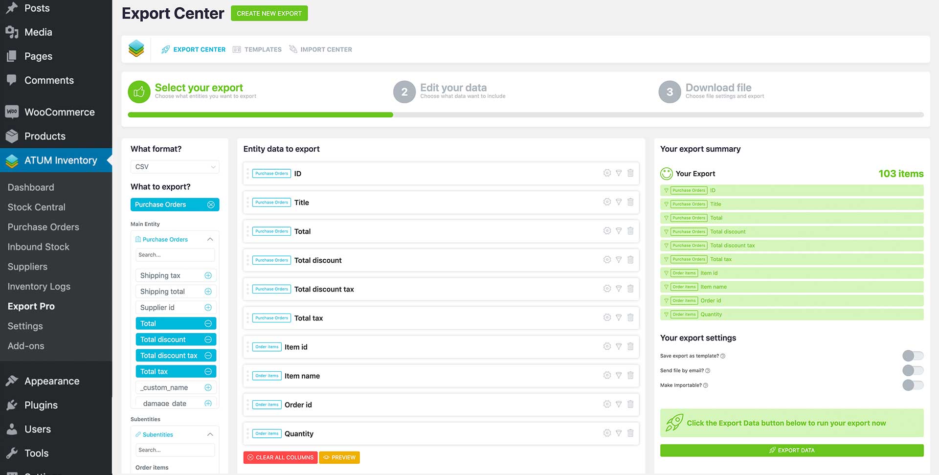 ATUM Export PRO 4