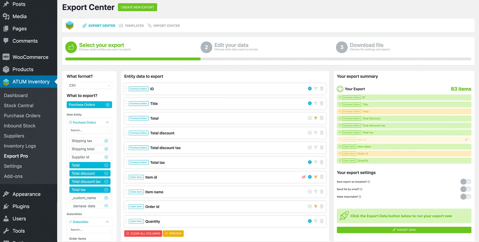 ATUM Export Pro v1.3.0 NULLED - WordPress data export 5 ATUM Export PRO 7