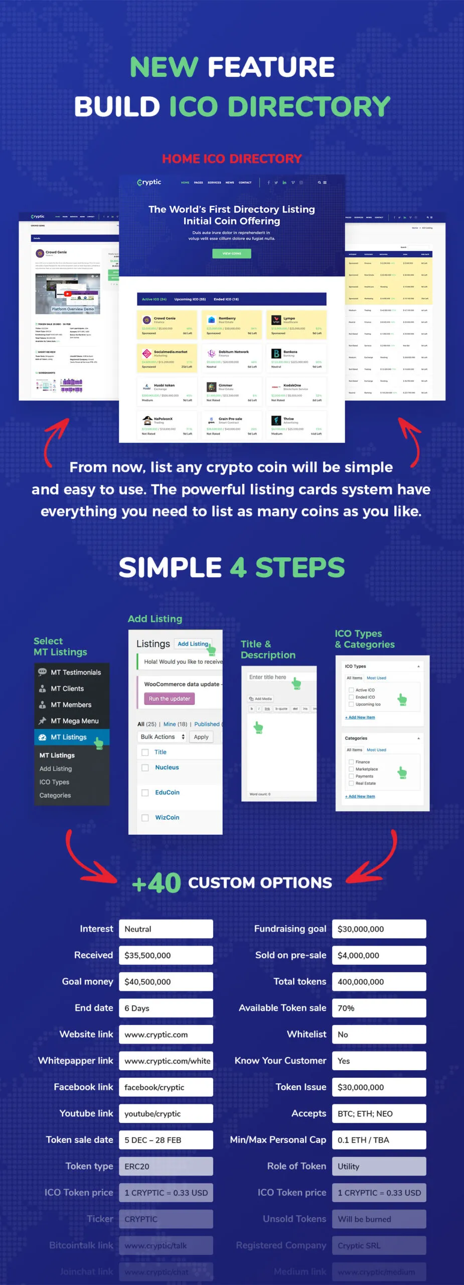 Cryptic - Cryptocurrency WordPress Theme 3
