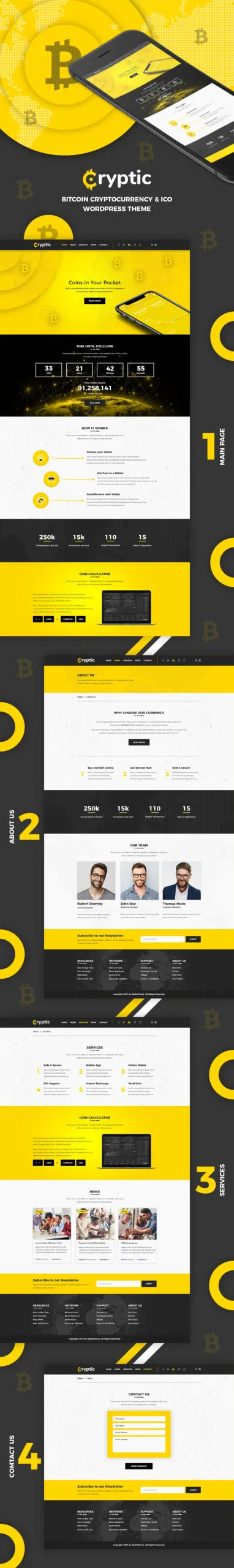 Cryptic - Cryptocurrency WordPress Theme 4