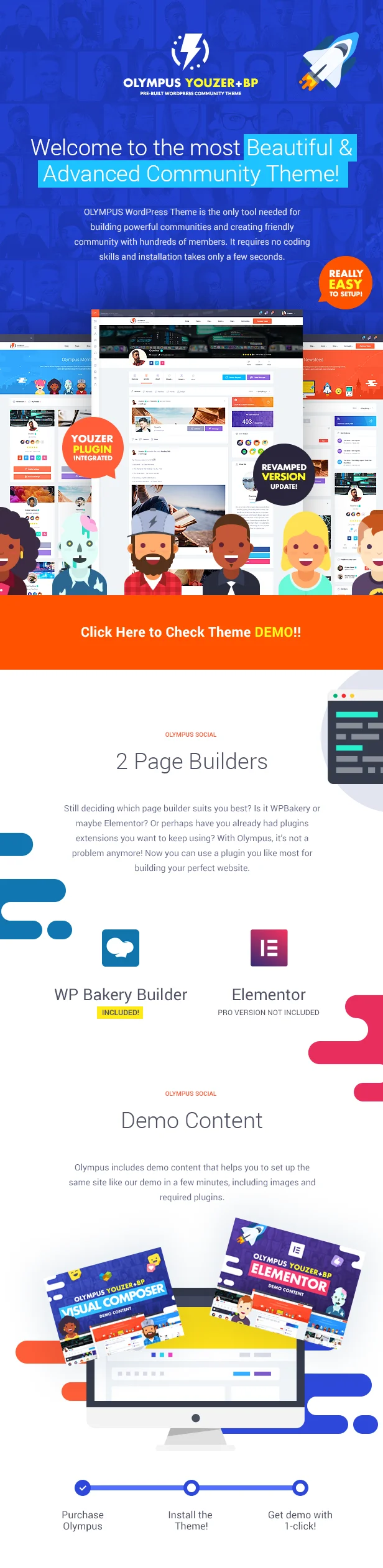 Olympus - Social Networking WordPress Theme 1