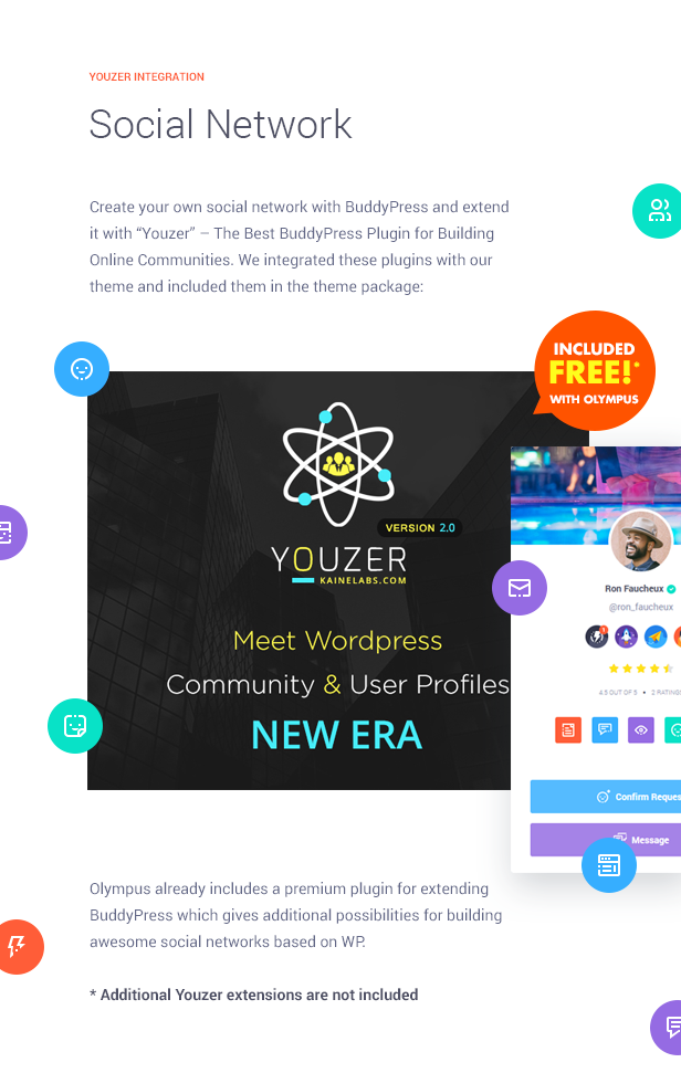 Olympus - Social Networking WordPress Theme 2