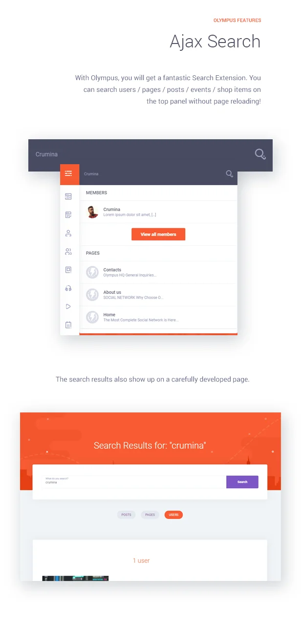 Olympus - Social Networking WordPress Theme 5