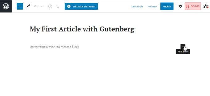 Hướng dẫn WordPress Gutenberg: Cách sử dụng Trình chỉnh sửa mới 6 Hướng dẫn WordPress Gutenberg: Cách sử dụng Trình chỉnh sửa mới