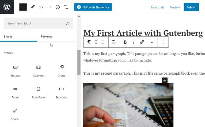 Hướng dẫn WordPress Gutenberg: Cách sử dụng Trình chỉnh sửa mới 18 Hướng dẫn WordPress Gutenberg: Cách sử dụng Trình chỉnh sửa mới