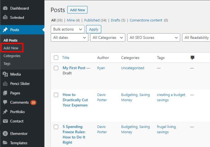 Hướng dẫn WordPress Gutenberg: Cách sử dụng Trình chỉnh sửa mới 4 Hướng dẫn WordPress Gutenberg: Cách sử dụng Trình chỉnh sửa mới