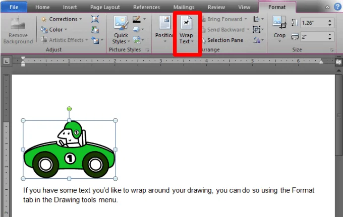 Cách vẽ (Draw) trong Microsoft Word 28 Cách định dạng văn bản bao quanh bản vẽ 1