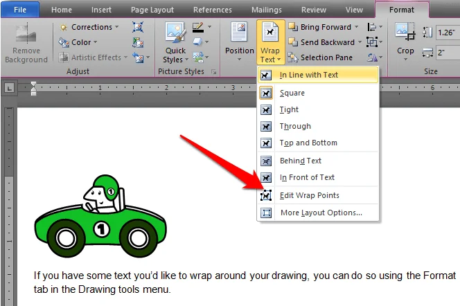 Cách vẽ (Draw) trong Microsoft Word 32 Cách định dạng văn bản bao quanh bản vẽ 3