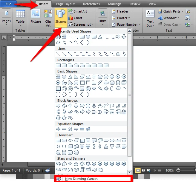 Cách vẽ (Draw) trong Microsoft Word 16 Cách vẽ (Draw) trong Microsoft Word