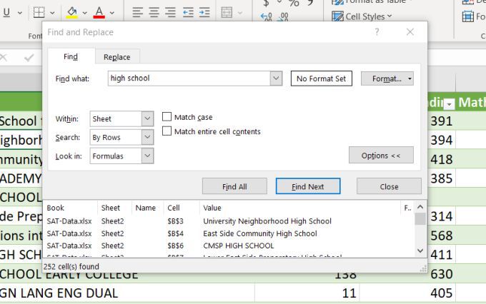 Cách tìm kiếm trong Excel 6 Cách tìm kiếm trong Excel