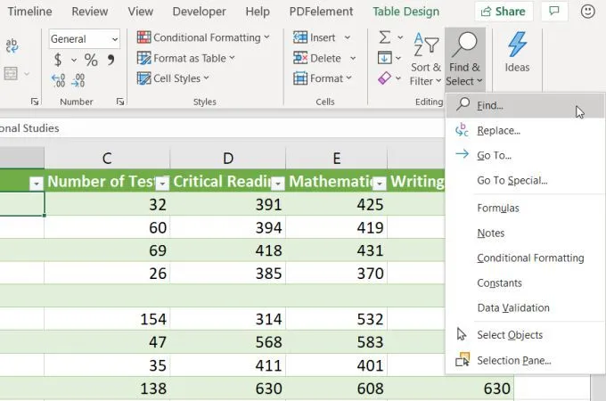 Cách tìm kiếm trong Excel 13 Cách tìm kiếm trong Excel