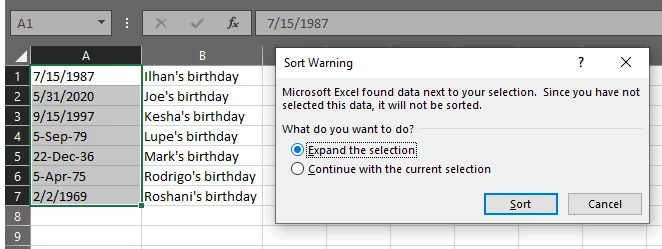 Cách sắp xếp theo ngày trong Excel 51 Cách sắp xếp theo ngày trong Excel