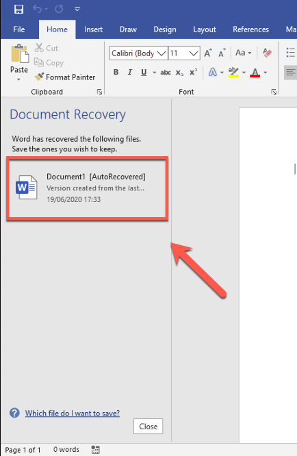 Cách khôi phục tài liệu Word 2 Cách khôi phục tài liệu Word