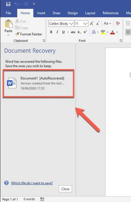 Cách khôi phục tài liệu Word 27 Cách khôi phục tài liệu Word