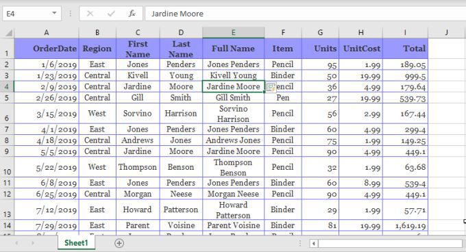 Cách sử dụng Flash Fill trong Excel 8 Cách sử dụng Flash Fill trong Excel