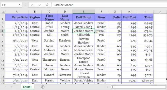 Cách sử dụng Flash Fill trong Excel 25 Cách sử dụng Flash Fill trong Excel