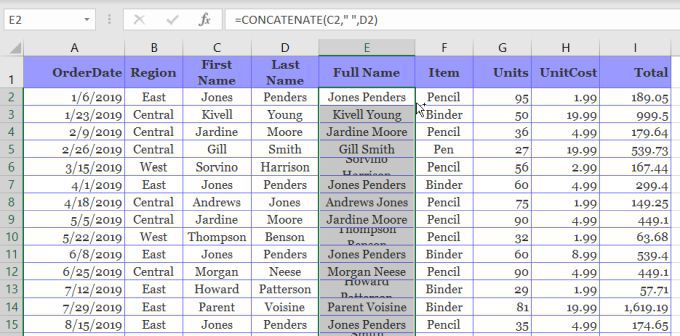 Cách sử dụng Flash Fill trong Excel 16 Cách sử dụng Flash Fill trong Excel