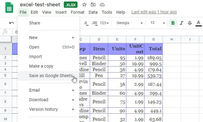 4 cách chuyển đổi Excel sang Google Sheets 45 4 cách chuyển đổi Excel sang Google Sheets