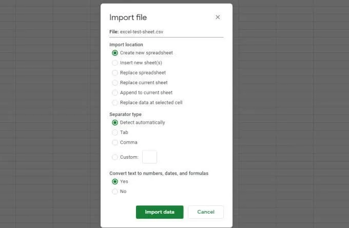 4 cách chuyển đổi Excel sang Google Sheets 37 4 cách chuyển đổi Excel sang Google Sheets