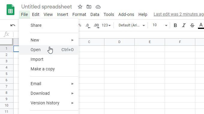 4 cách chuyển đổi Excel sang Google Sheets 6 4 cách chuyển đổi Excel sang Google Sheets