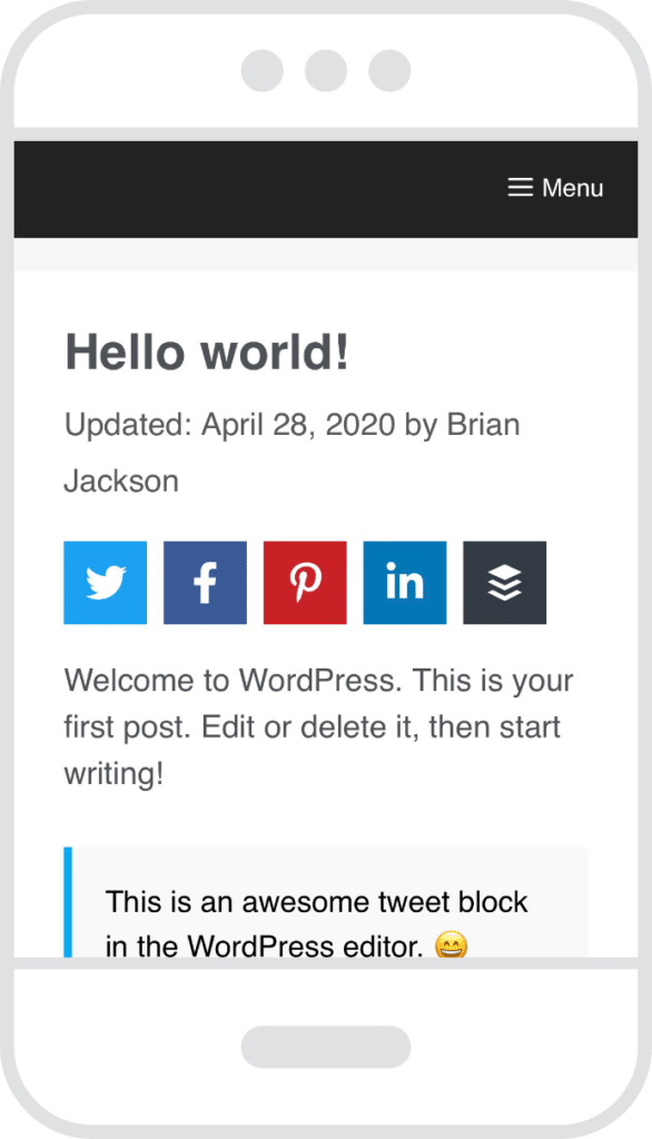 Novashare v1.3.0 NULLED - WordPress Social Sharing Plugin 6 nút chia sẻ xã hội trên điện thoại di động