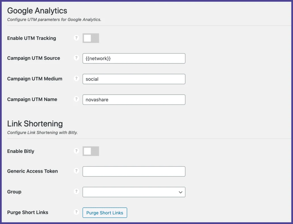 Novashare v1.3.0 NULLED - WordPress Social Sharing Plugin 10 UTM và rút ngắn liên kết