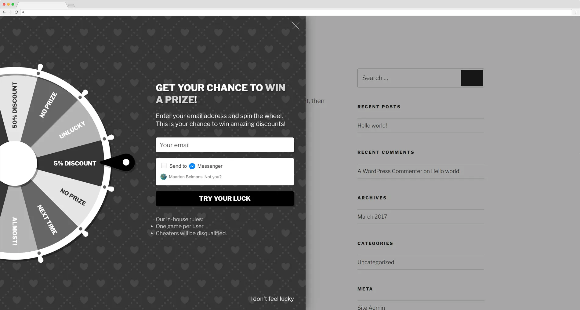 Kết nối với Facebook Messenger