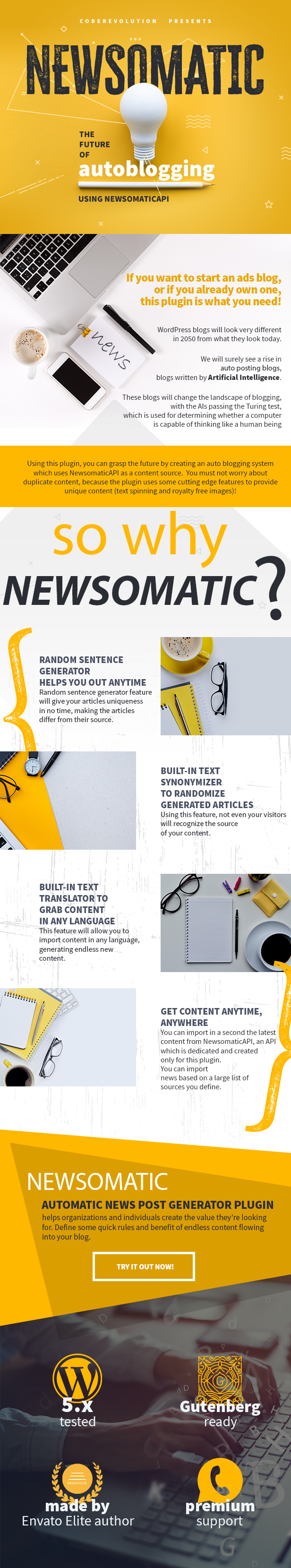 Newsomatic - Automatic News Post Generator Plugin for WordPress 3