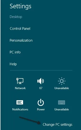 thay đổi cài đặt máy tính