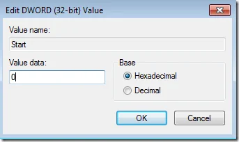 giá trị bắt đầu ahci