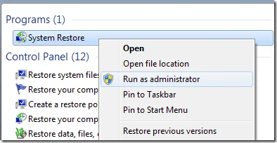 khôi phục hệ thống windows 7 khôi phục hệ thống windows 7