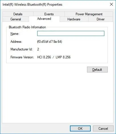 Cách tìm phiên bản bộ điều hợp Bluetooth của bạn trong Windows 10 10 Cách tìm phiên bản bộ điều hợp Bluetooth của bạn trong Windows 10