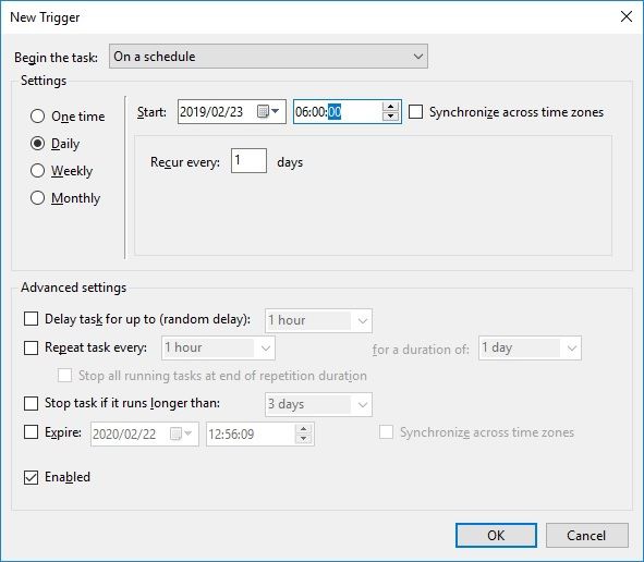Sử dụng Trình lập lịch tác vụ Windows 10 để tự động hóa hầu hết mọi thứ 12 Sử dụng Trình lập lịch tác vụ Windows 10 để tự động hóa hầu hết mọi thứ