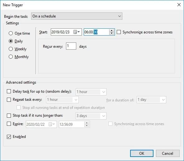 Sử dụng Trình lập lịch tác vụ Windows 10 để tự động hóa hầu hết mọi thứ 12 Sử dụng Trình lập lịch tác vụ Windows 10 để tự động hóa hầu hết mọi thứ