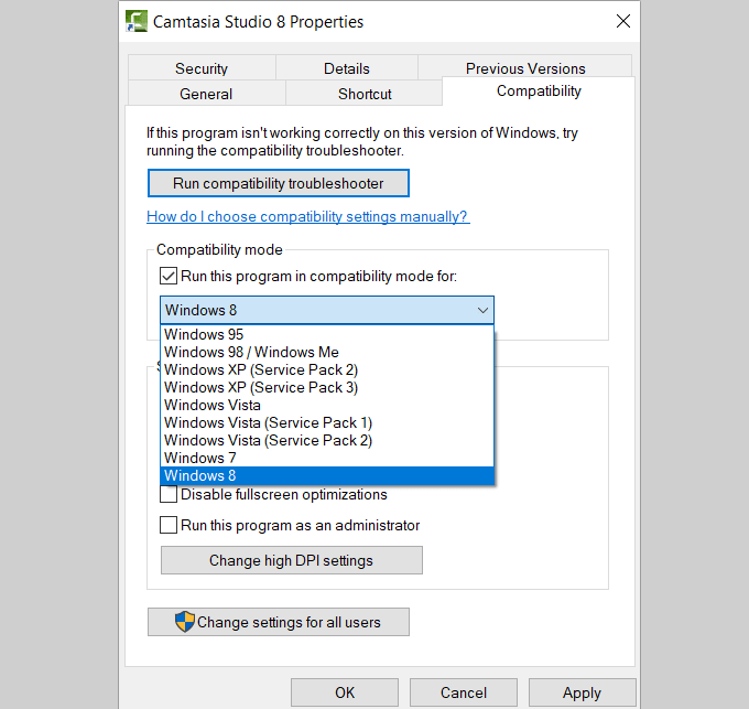 Cách sử dụng các công cụ tương thích với Windows 10 để chạy các ứng dụng lỗi thời 12 Cách sử dụng các công cụ tương thích với Windows 10 để chạy các ứng dụng lỗi thời