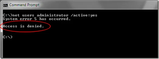 Kiểm soát quyền quản trị Windows 7 4 Quyền truy cập Windows 7 bị từ chối