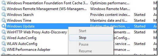 dừng dịch vụ cập nhật windows dừng dịch vụ cập nhật windows