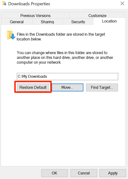 Cách thay đổi vị trí tải xuống mặc định trong Windows 10 14 Cách thay đổi vị trí tải xuống mặc định trong Windows 10