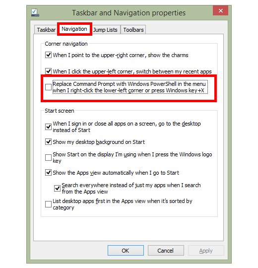 Thay thế Command Prompt bằng PowerShell và Vice Versa trong Windows 10 8 Thay thế Command Prompt bằng PowerShell và Vice Versa trong Windows 10