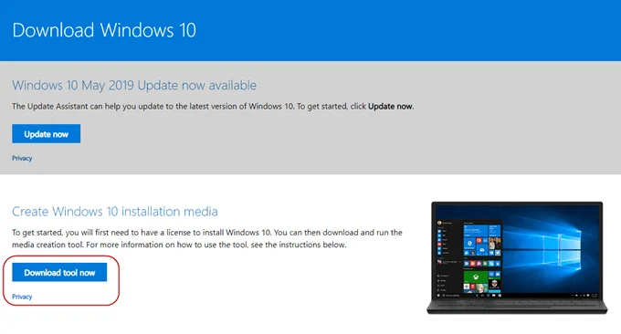 Cách tạo USB cài đặt Windows 10 8 Cách tạo USB cài đặt Windows 10